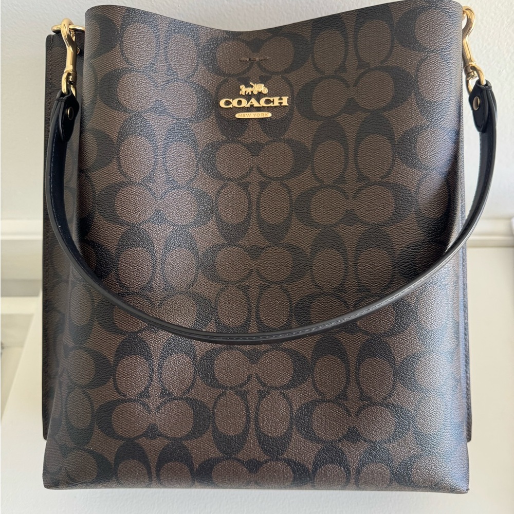Coach Brown Signature Shoulder Bag